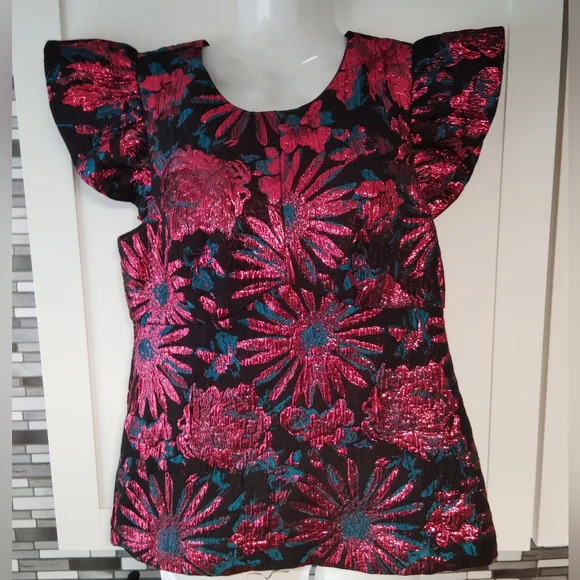 Trina Turk Davis Short Sleeve Top - Picture 3 of 7